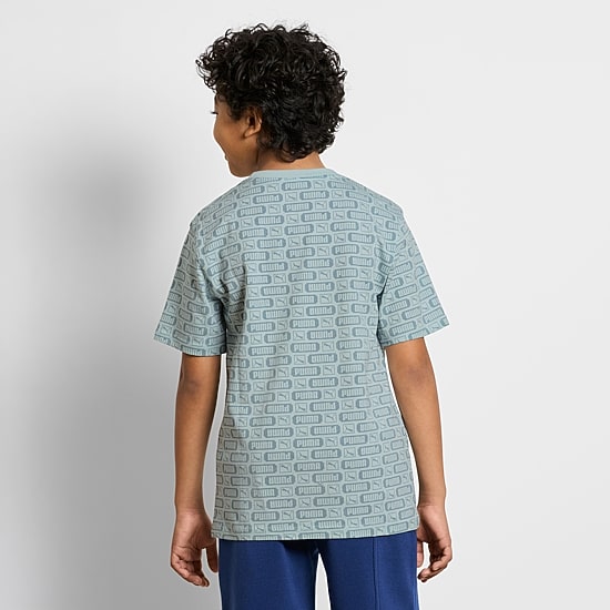 PUMA Big Kid Boys Crew Neck Short Sleeve Regular Fit Graphic T-Shirt