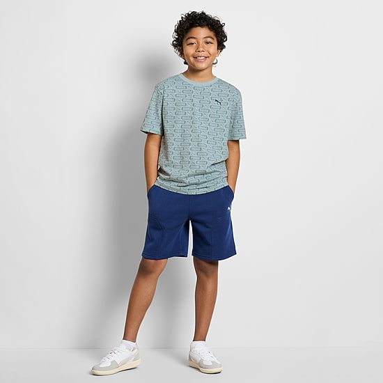 PUMA Big Kid Boys Crew Neck Short Sleeve Regular Fit Graphic T-Shirt
