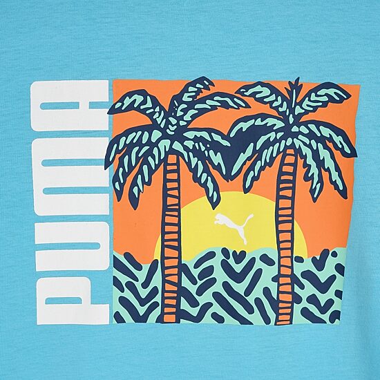 PUMA Big Kid Boys Crew Neck Short Sleeve Regular Fit Graphic T-Shirt