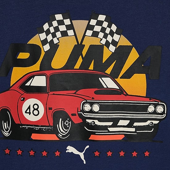 PUMA Big Kid Boys Crew Neck Short Sleeve Regular Fit Graphic T-Shirt