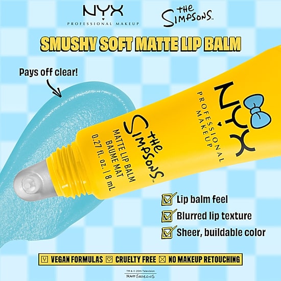 NYX Professional Makeup Simpsons Collab Smushy Matte Lip Balm