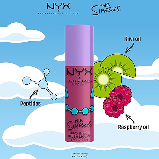 NYX Professional Makeup Simpsons Collab Saucy Sisters' Fat Cheeks Juicy Liquid Blush