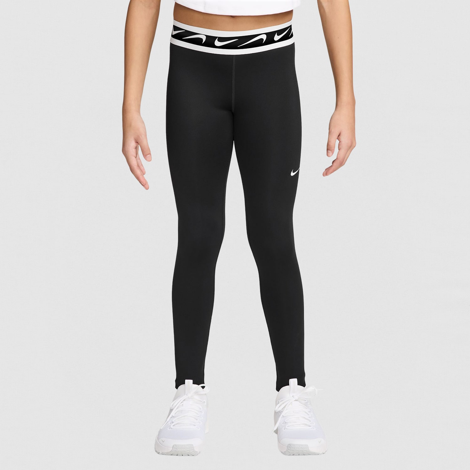 Nike Big Kid Girls Mid Rise Active Slim Full Length Leggings