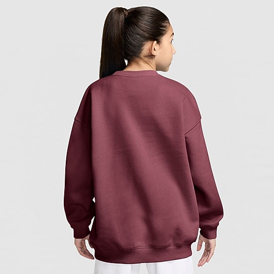 Nike Studio Big Kid Girls Crew Neck Fleece Long Sleeve Sweatshirt