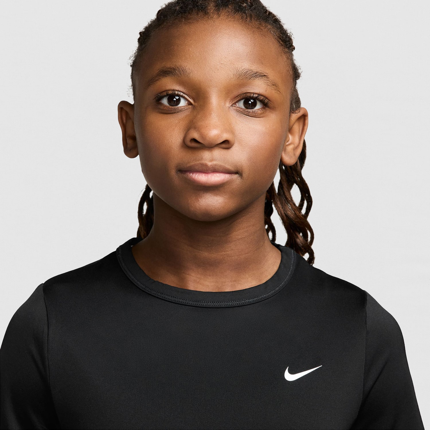 Nike Big Kid Girls Crew Neck Long Sleeve Active T-Shirt