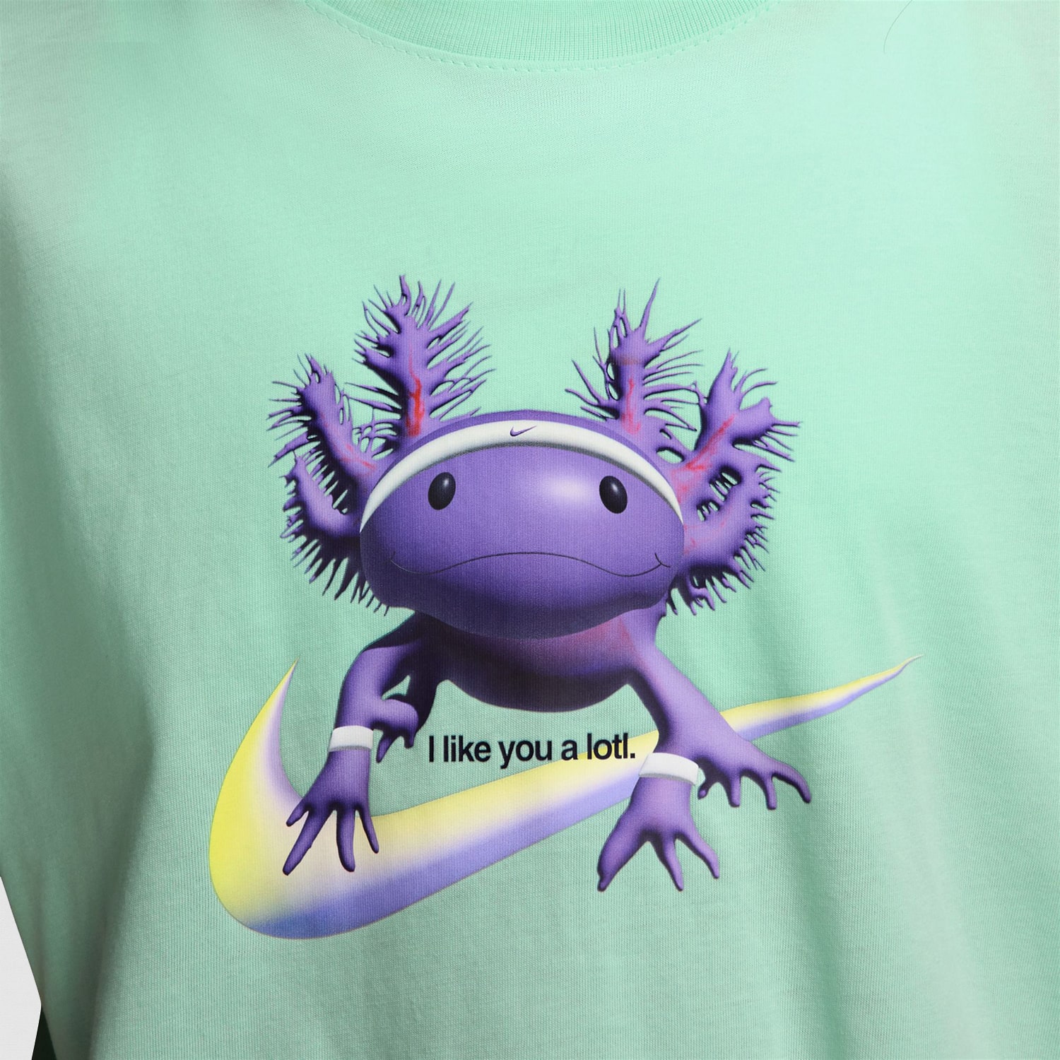 Nike Club Big Kid Girls Crew Neck Short Sleeve Oversized Graphic T-Shirt