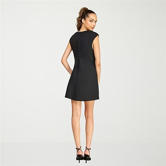 belle vie Womens Scoop Neck Sleeveless Sheath Dress
