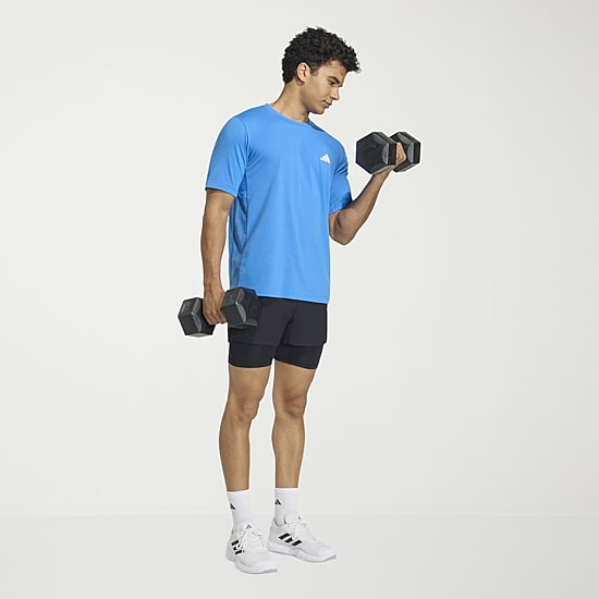 adidas Mens Crew Neck Short Sleeve Active T-Shirt