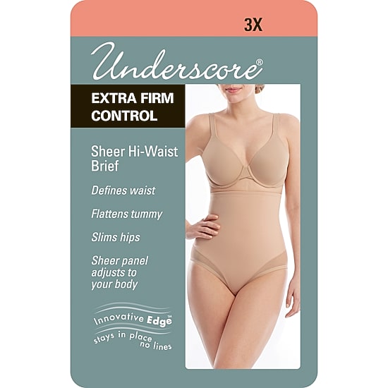 Underscore Innovative Edge® Sheer High-Waist Control Briefs