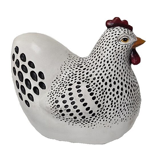 7" Outdoor Lying Appenzeller Chicken
