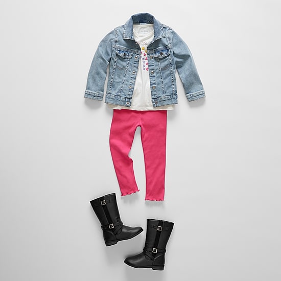 Okie Dokie Toddler Unisex Denim Lightweight Puffer Jacket