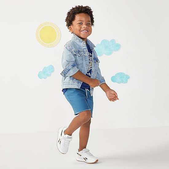 Okie Dokie Toddler Unisex Denim Lightweight Puffer Jacket
