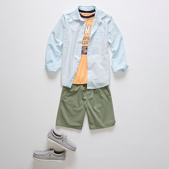 Thereabouts Pull-On Little & Big Kid Boys Stretch Fabric Adjustable Waist Jogger Short