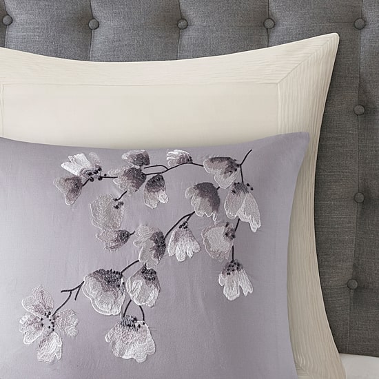 N Natori Sakura Blossom 3PC Cotton Sateen Printed Comforter Set
