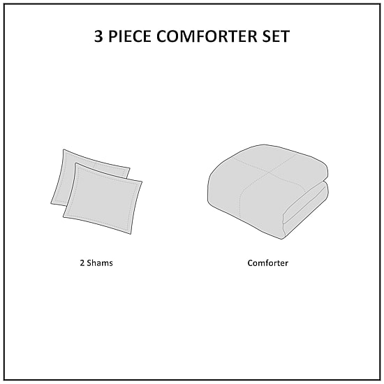 N Natori Cherry Blossom 3pc Comforter Mini Set