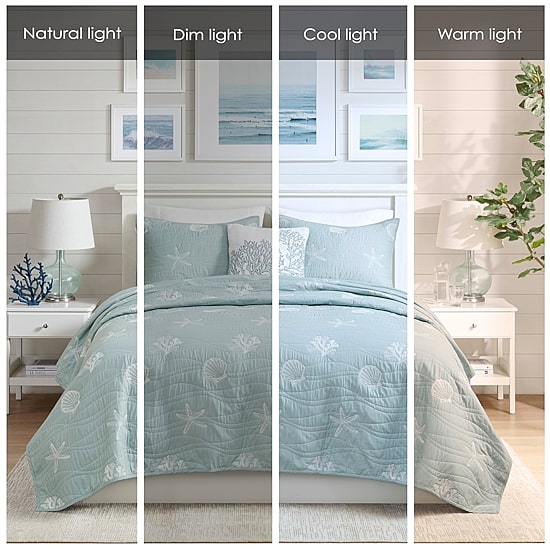 Harbor House Seaside 4-pc. Embroidered Quilt Set