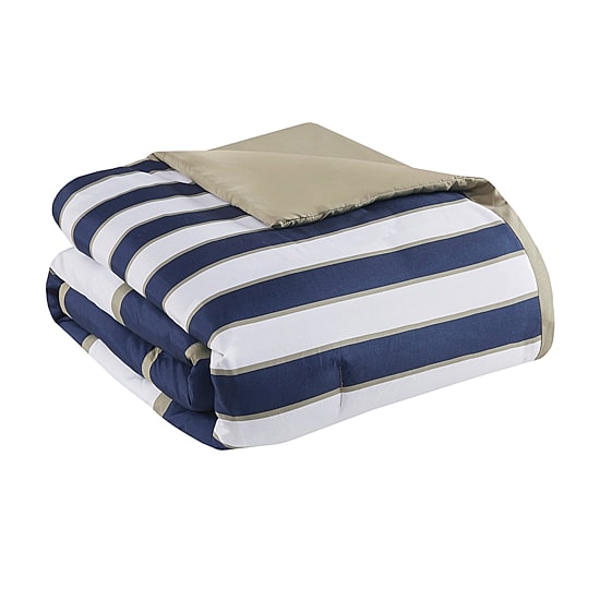 Intelligent Design Garrett Striped Comforter Set with decorative pillow