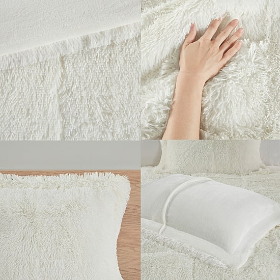 Intelligent Design Leena Shaggy Faux Fur Comforter Mini Set