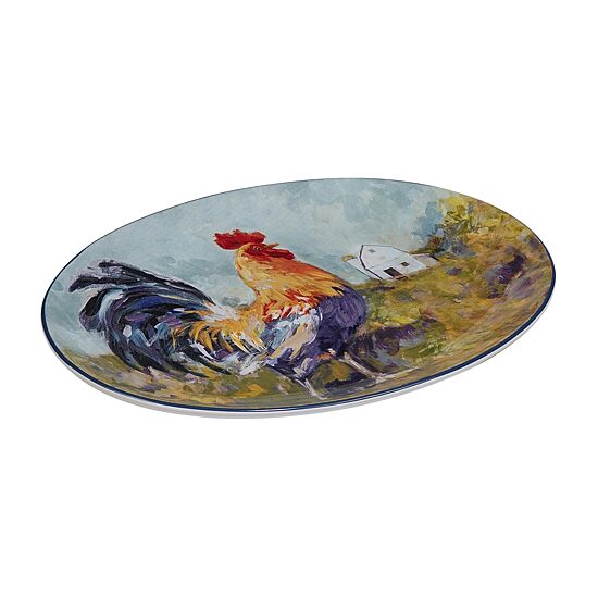 Certified International Rooster Meadow Serving Platter