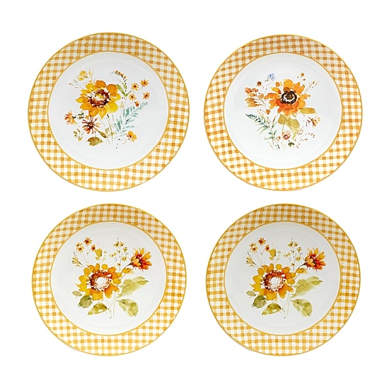 Certified International Sunflower Forever 4-pc. Earthenware Dinner Plate