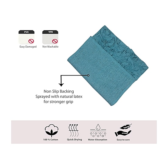 Home Weavers Inc Bellflower 3-pc. Quick Dry Bath Rug Set