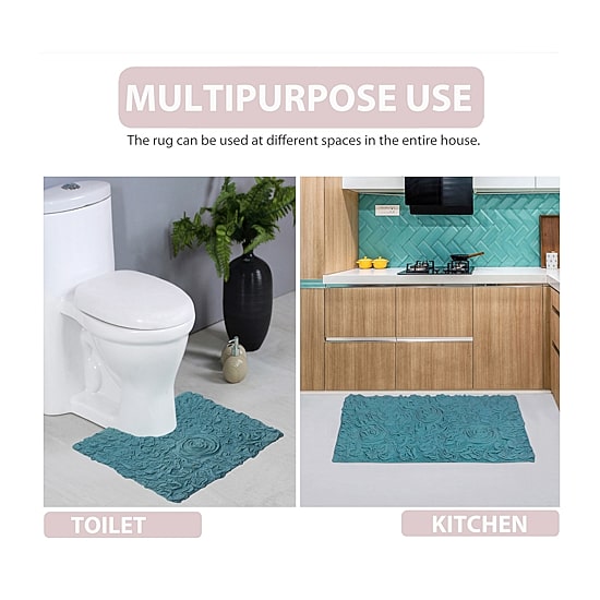 Home Weavers Inc Bellflower 3-pc. Quick Dry Bath Rug Set