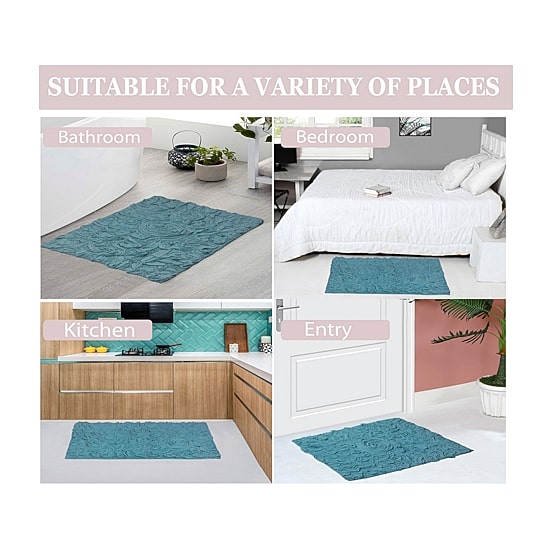 Home Weavers Inc Bellflower 4-pc. Quick Dry Bath Rug Set