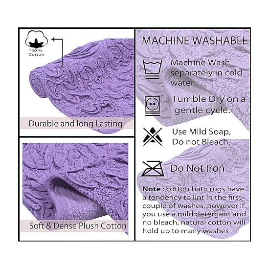 Home Weavers Inc Bellflower 4-pc. Quick Dry Bath Rug Set