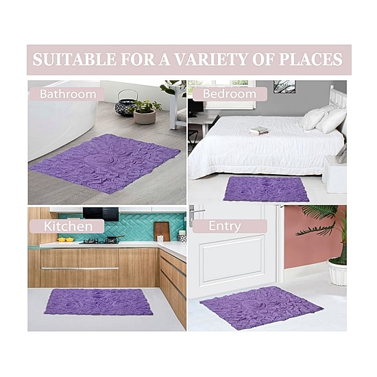 Home Weavers Inc Bellflower 4-pc. Quick Dry Bath Rug Set
