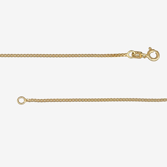 Made in Italy Womens 14K Gold 20 Inch Box Chain Necklace