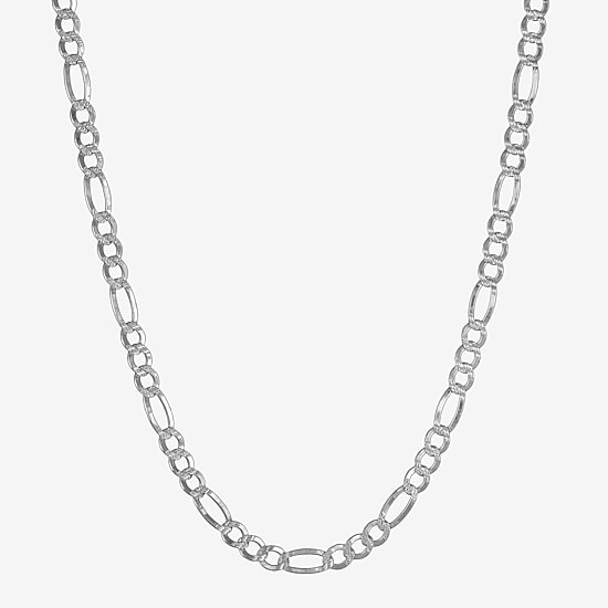 Made in Italy Mens Sterling Silver 24 Inch Link Necklace
