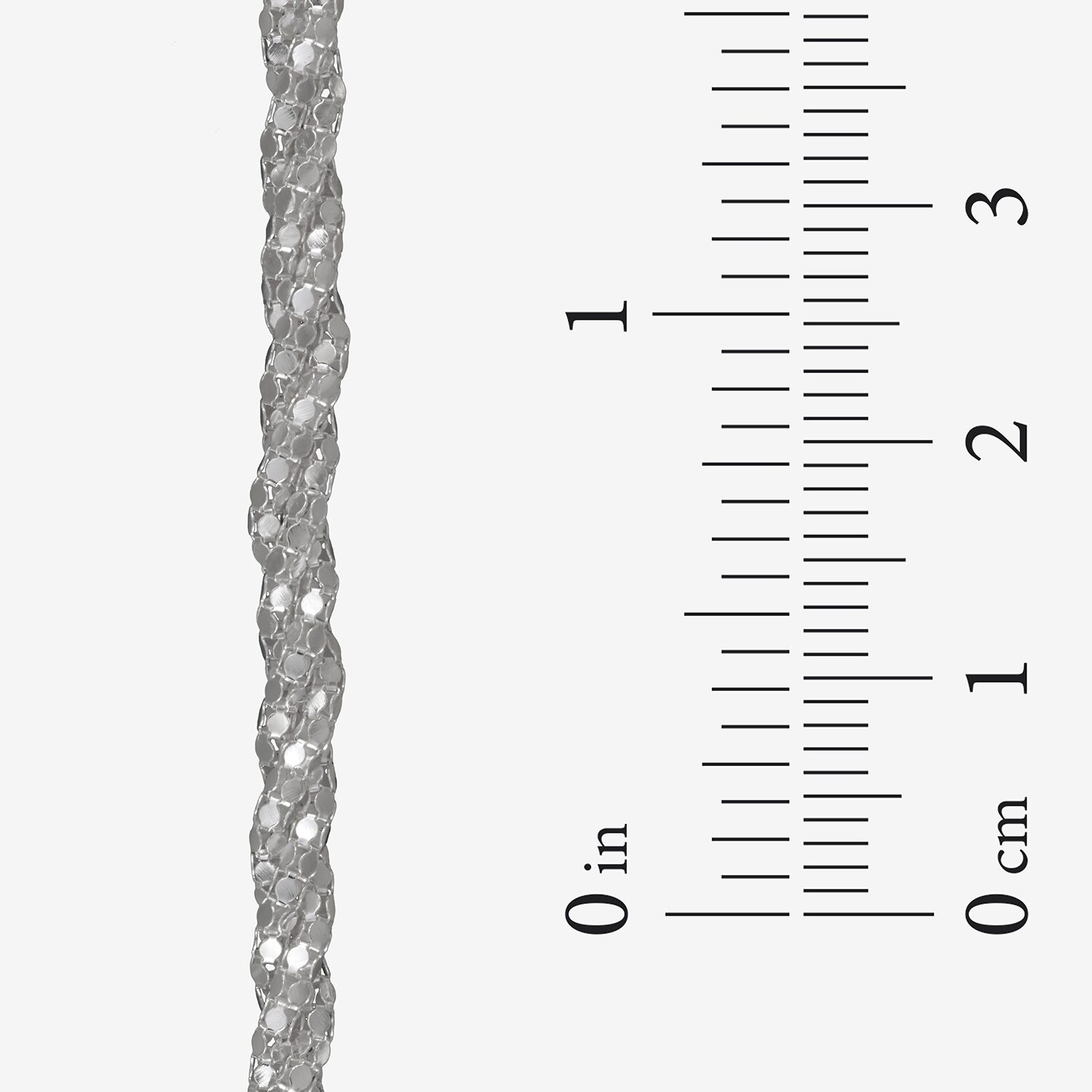 Made in Italy Unisex Adult Sterling Silver 7.5 Inch Solid Link Chain Bracelet