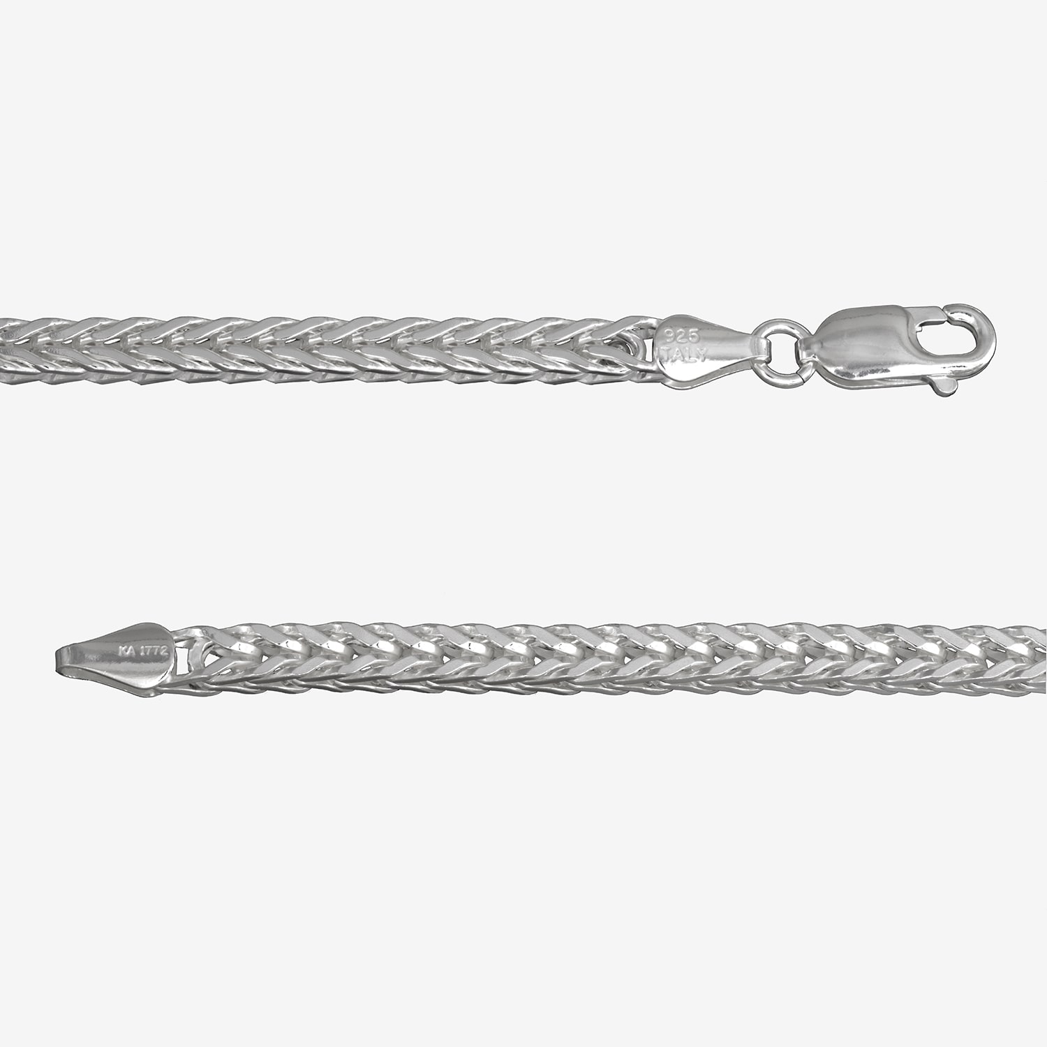 Made in Italy Womens Sterling Silver 24 Inch Link Chain Necklace