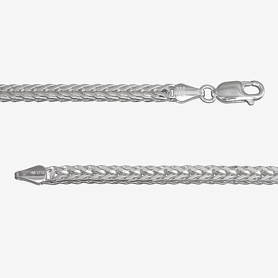 Made in Italy Womens Sterling Silver 24 Inch Link Chain Necklace