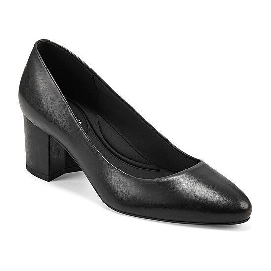 Easy Spirit Cosma Womens Round Block Heel Pumps