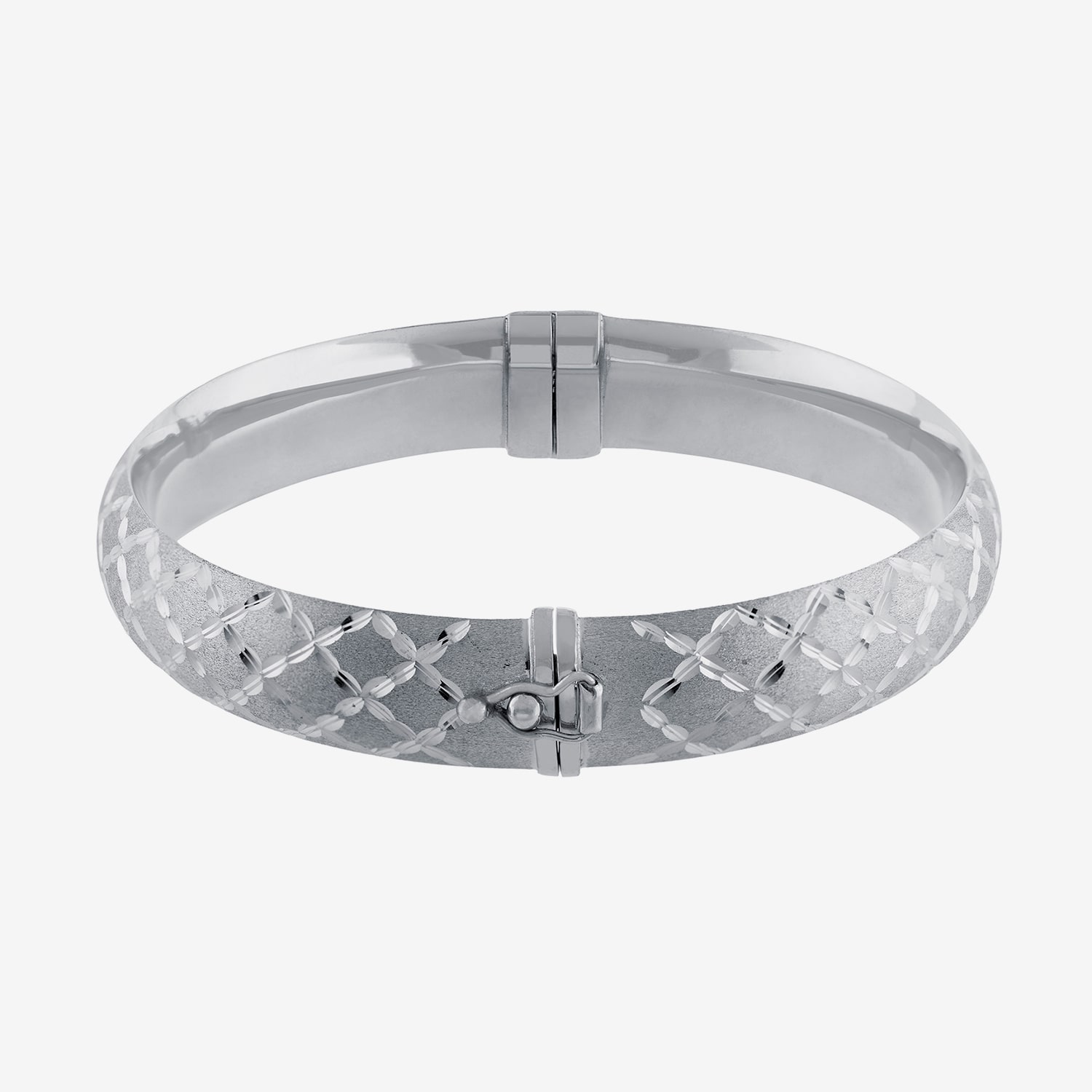 Womens Sterling Silver Bangle Bracelet