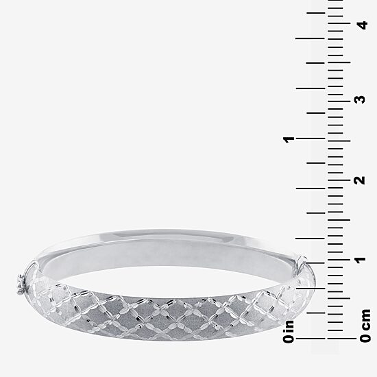 Womens Sterling Silver Bangle Bracelet
