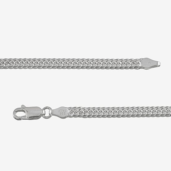 Made in Italy Mens Sterling Silver 24 Inch Curb Chain Necklace