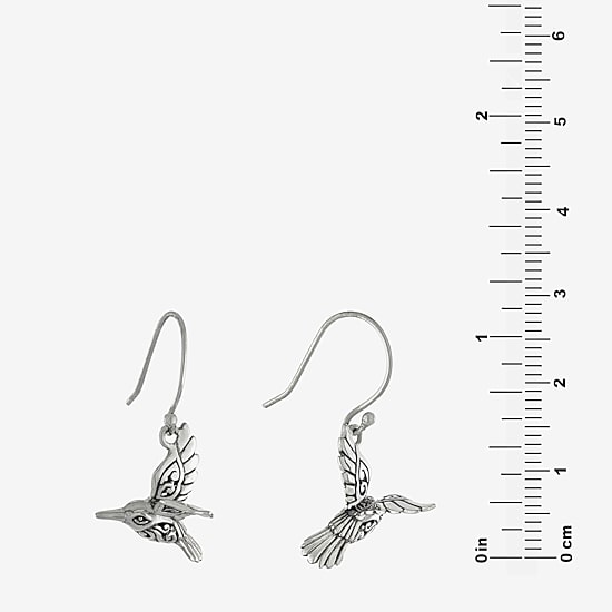 Womens Sterling Silver Drop Earrings