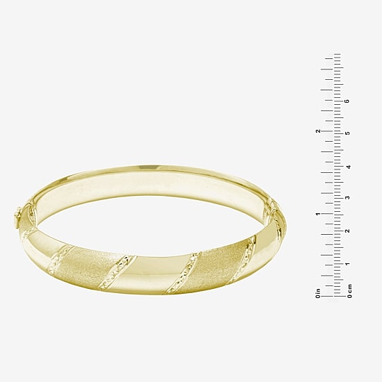Womens 14K Gold Over Silver Bangle Bracelet