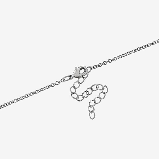 Paw Womens Sterling Silver Round 18 Inch Pendant Necklace