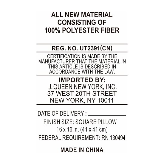 Five Queens Court Stefania Square Throw Pillow