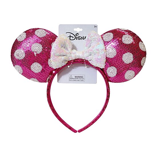 Disney Collection Girls Pink Minnie Mouse Ears Headband