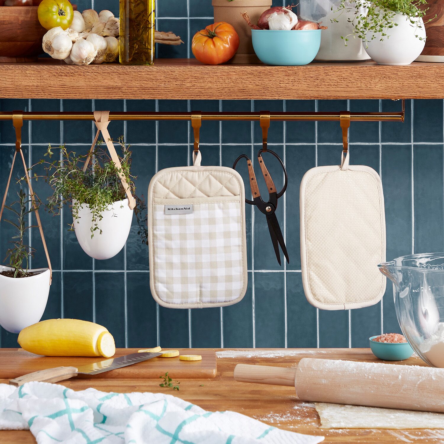 KitchenAid Gingham 2-pc. Pot Holder Set