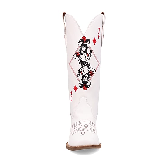Dingo Womens Jack Of Diamonds Stacked Heel Cowboy Boots