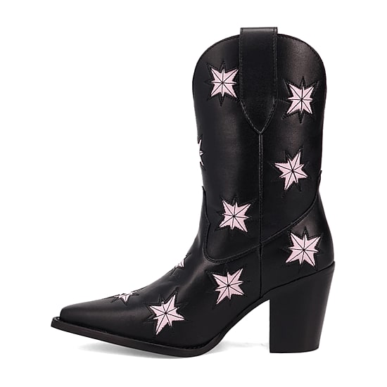 Dingo Womens Starburst Block Heel Cowboy Boots