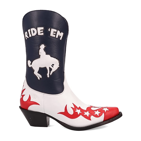 Dingo Womens Cowgirl Block Heel Cowboy Boots