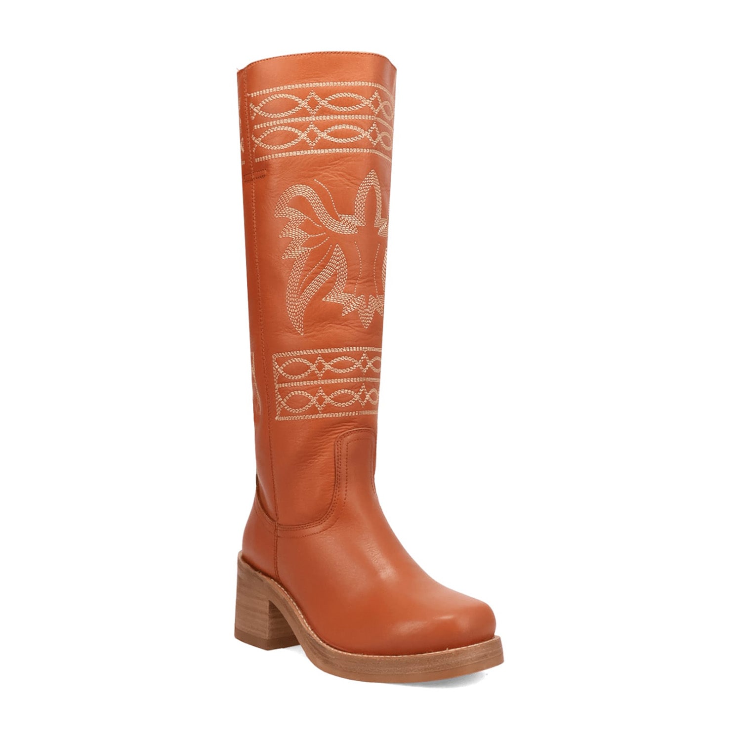 Dingo Womens Avalon Stacked Heel Cowboy Boots