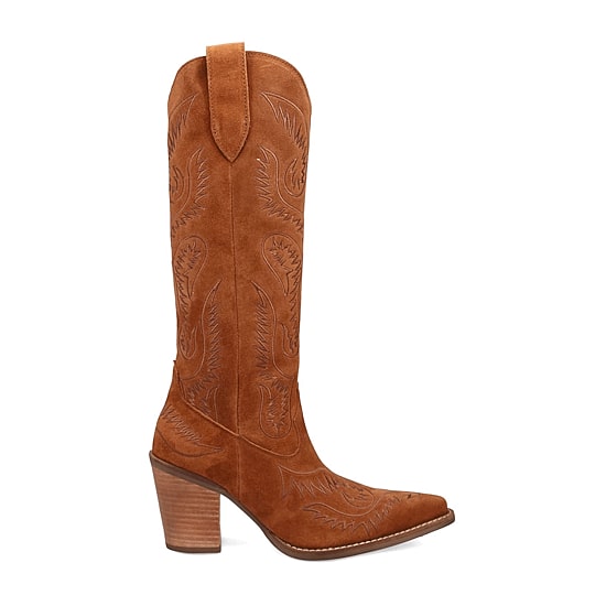 Dingo Womens Evita Stacked Heel Cowboy Boots