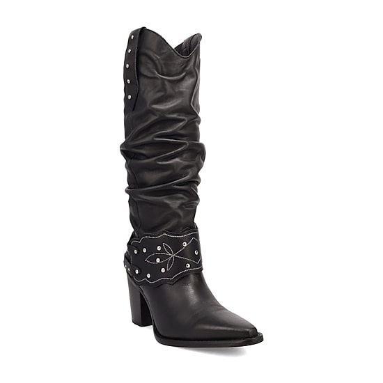 Dingo Womens Grit N' Grace Block Heel Cowboy Boots